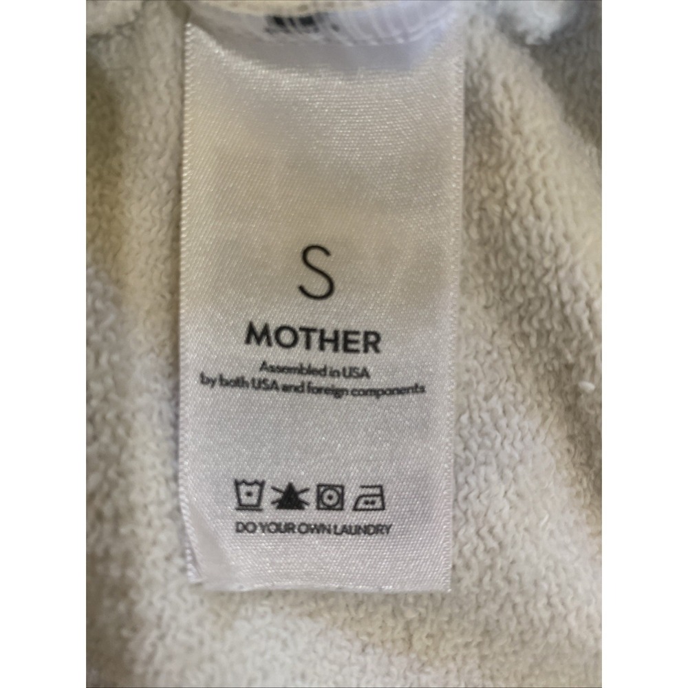 MOTHER The Concert Eat Fruit White Sweatshirt Women Size Small Graphic Pullover - Picture 11 of 12